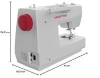 Veritas Naaimachine met vrije arm Claire Wit, Rood - thumbnail