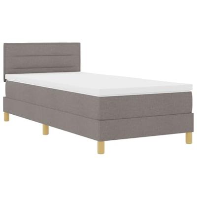 Boxspringbed met matras met matras Taupe 80 x 200 cm Stof