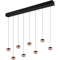 TRIO Select Hanglamp Orbit 8 lichts L 150 cm brons zwart - thumbnail