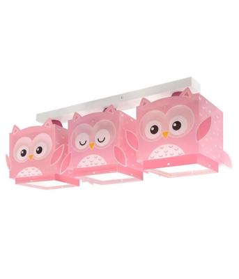Dalber Kinderkamer plafondlampPink Owl - 64483