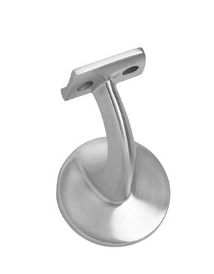 Intersteel | Leuninghouder achterplaat hol zadel | RVS Geborsteld