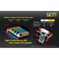 NiteCore Tube 2.0 - transparent Zaklamp werkt op een accu 55 lm 10 g - thumbnail