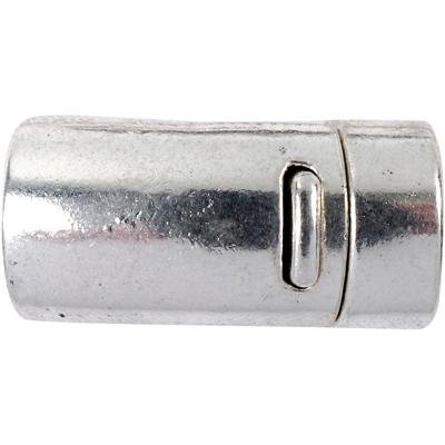 Creativ Company Magnetische sluiting, d 26 mm, gatgrootte 10 mm, antiek zilver, 1 stuk
