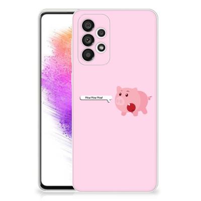 Samsung Galaxy A73 5G Telefoonhoesje met Naam Pig Mud Samsung Galaxy A73 5G Telefoonhoesje met Naam Pig Mud