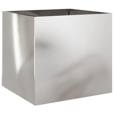 VidaXL Plantenbak 42x40x39 cm roestvrij staal zilverkleurig