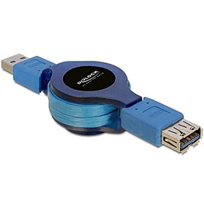 Delock USB-kabel USB 3.0 USB-A stekker, USB-A bus 1.20 m Blauw 82649