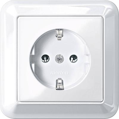 Merten MEG2301-1219 Wandcontactdoos System M Polar-wit 1 stuk(s) Merten MEG2301-1219 Wandcontactdoos System M Polar-wit 1 stuk(s)