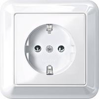 Merten MEG2301-1219 Wandcontactdoos System M Polar-wit 1 stuk(s) - thumbnail
