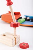 Jouéco gereedschapsriem hout, 9dlg. - thumbnail