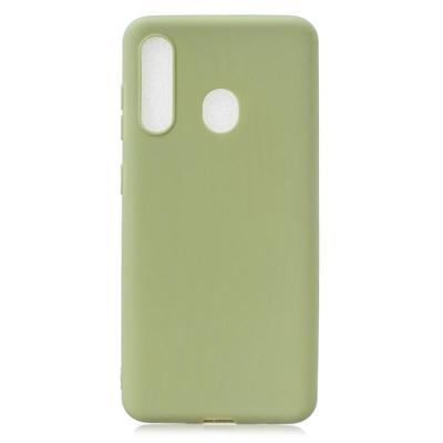 Frosted effen kleur TPU beschermhoes voor Galaxy A60/M40 (Bean Green)