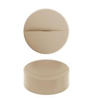 Clou Vale Rond Fontein Zonder Kranenbank Met Geïntegreerde Afvoer Mat Mosterd Keramiek 22 cm - thumbnail