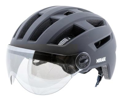Mirage urban helm speed pedelec led 58-61cm mat zwart