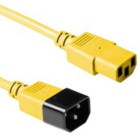 ACT AK5118 Stroomkabel 230V | C13/C14 | Geel | 1,8 meter - thumbnail