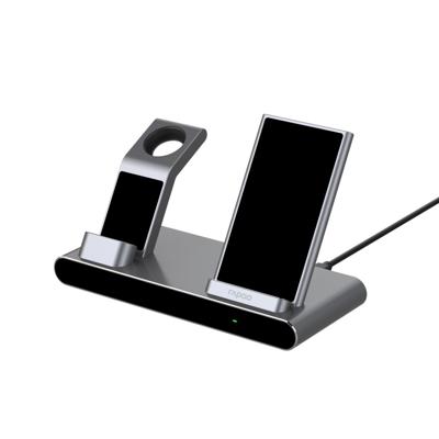 Rapoo XC600 3-in-1 Draadloze QI Inductielader Zilver Rapoo XC600 3-in-1 Draadloze QI Inductielader Zilver