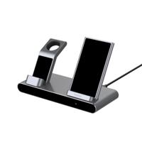 Rapoo XC600 3-in-1 Draadloze QI Inductielader Zilver - thumbnail