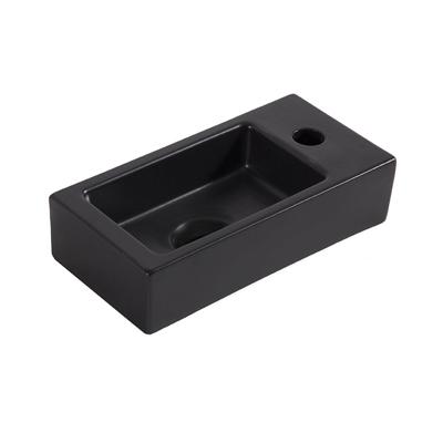 Wiesbaden Fontein Mini-Rhea Rechts 36,5x18x9 cm Mat Zwart