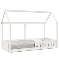 Bedhuis wit massief grenenhout 90x190 cm - thumbnail