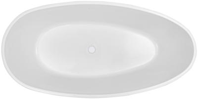 Wiesbaden Ellips vrijstaand acryl ligbad 180 x 90 + waste wit