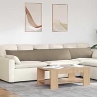 VidaXL Sofa kussens 2 stuks taupe 200 x 40 cm stof - thumbnail