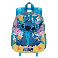Lilo & Stitch 3D Backpack with Wheels Colors Turquoise Small - thumbnail