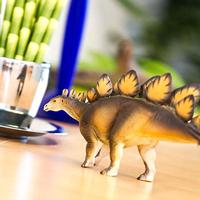 Safari speelfiguur Stegosaurus junior 20,5 x 9,5 cm bruin - thumbnail