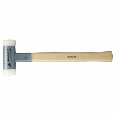 Halder Kunststofhamer | lengte 360 mm hoofd-d. 40 mm | hickory terugslagvrij | hard nylon wit | 1 stuk - 3366.040 3366.040