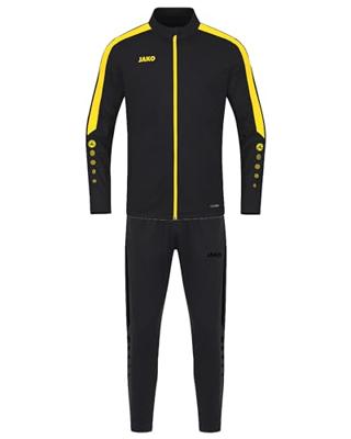 JAKO M9123K Trainingspak Polyester Power Kids - Zwart/Citroen - 152