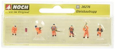 NOCH 36276 N Spoorwerkers figuren Staand, Geverfd
