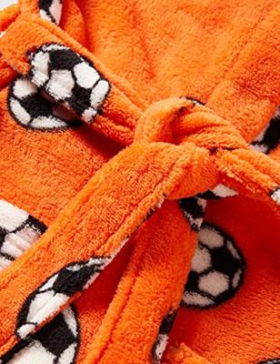 Kinderbadjassen met print-Oranje voetbal-146/152