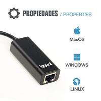 Netwerk adapter iggual IGG317693 - thumbnail