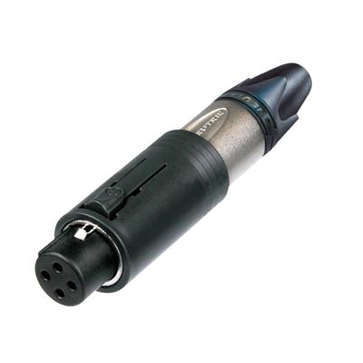 Neutrik NC3FM-C XLR-connector Stekker, recht, Bus, recht Aantal polen: 3 Zilver 1 stuk(s)