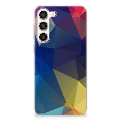 Samsung Galaxy S23 Plus | TPU Hoesje | Polygon Dark