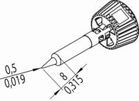 Ersa 0142PDLF05/SB Soldeerpunt Potloodvorm Grootte soldeerpunt 0.50 mm Inhoud: 1 stuk(s) - thumbnail