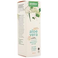 Purasana Aloe vera gezichtsscrub reinigend/gommage bio (100 ml) - thumbnail