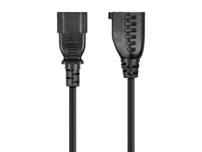 Monoprice Voedingsadapterkabel - 6 voet | (IEC-320-C14 naar NEMA 5-15R), 18AWG, 10A