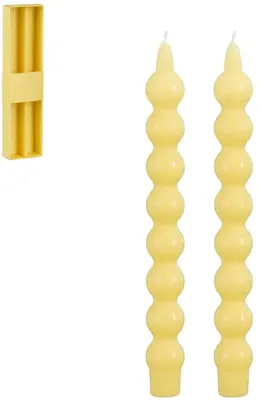 Mica Decorations dinerkaars bol 25cm geel