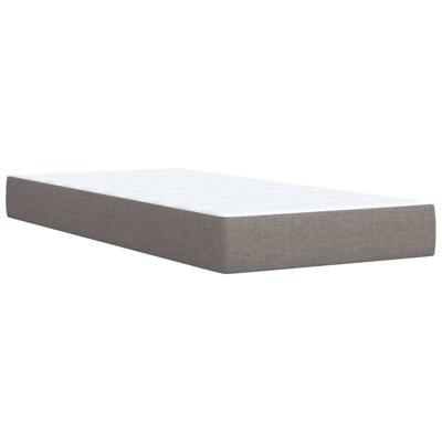 Boxspring met matras stof taupe 140x200 cm