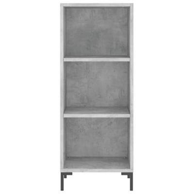 Dressoir 34,5x32,5x90 cm bewerkt hout betongrijs
