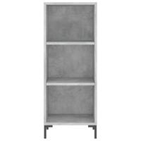Dressoir 34,5x32,5x90 cm bewerkt hout betongrijs - thumbnail