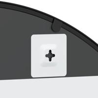 VidaXL Wandspiegel boog 80x80 cm ijzer zwart - thumbnail