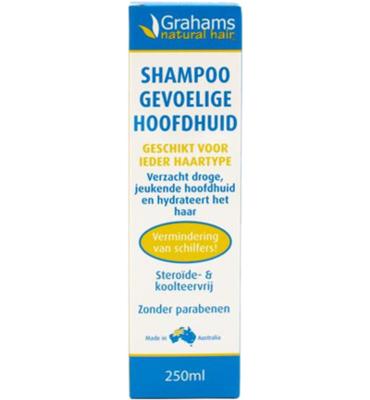 Grahams Shampoo gevoelige hoofdhuid 250 Milliliter Grahams Shampoo gevoelige hoofdhuid 250 Milliliter