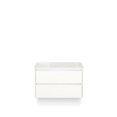 Dante Badmeubelset 80 cm - Wit Hoogglans - Wastafel Bovenblad