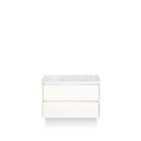 Dante Badmeubelset 80 cm - Wit Hoogglans - Wastafel Bovenblad - thumbnail