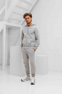 Lacoste Hooded Zipper Trainingspak Heren Grijs - Maat S - Kleur: Grijs | Soccerfanshop Lacoste Hooded Zipper Trainingspak Heren Grijs - Maat S - Kleur: Grijs | Soccerfanshop