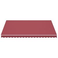 VidaXL Vervangingsdoek voor luifel 4,5x3,5 m bordeauxrood - thumbnail