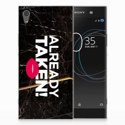 Sony Xperia XA1 Ultra Siliconen hoesje met naam Already Taken Black