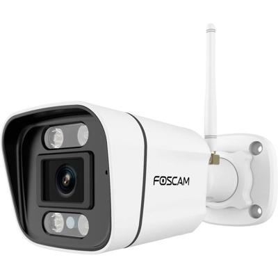 Foscam V8P 4K 8MP Dual Band WLAN bewakingscamera met geïntegreerde koplamp en een alarmsirene, nachtzicht, twee-weg audio, detectie van personen en voertuigen