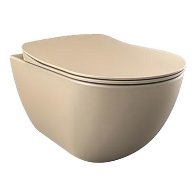 Wandcloset Creavit Freedom Randloos Met Bidet Mat Cappuccino Creavit