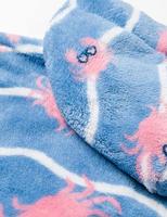 Playshoes Badjas Krab Junior Polyester Blauw Maat 122/128 - thumbnail