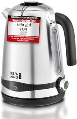Lebenlang LBE2662 Waterkoker BPA-vrij, Met display Aantal/Volume: 1.7 l RVS